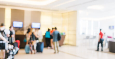 Blur hotel lobby